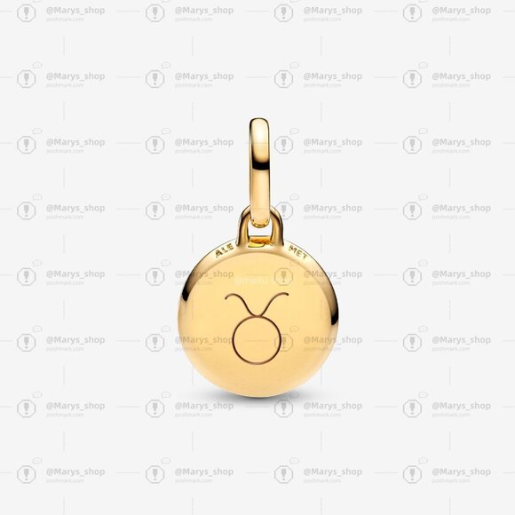 Pandora Green Engravable Mini Medallion Charm - Picture 2 of 7